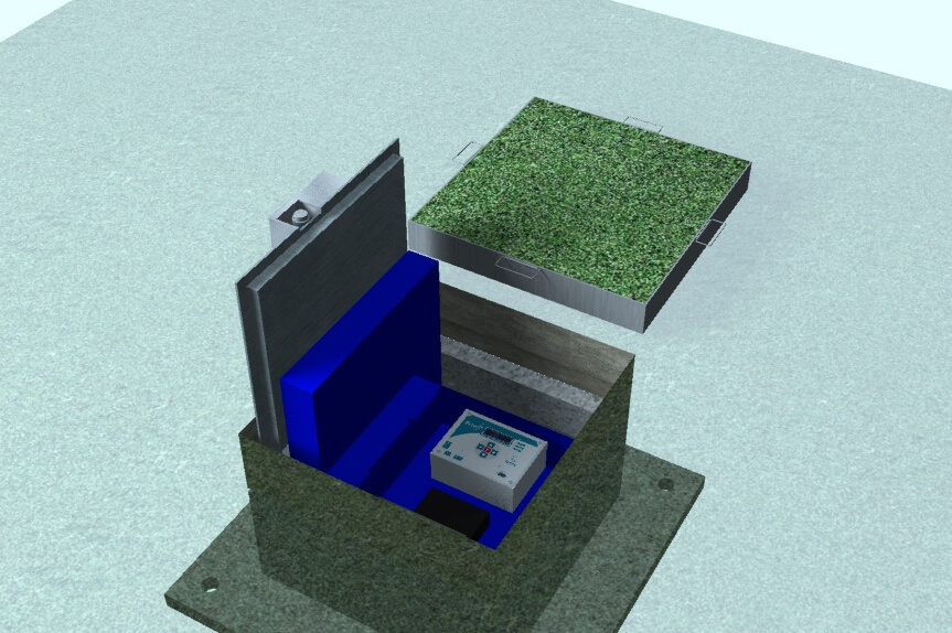 Puerta Bunker Camuflado - 3D