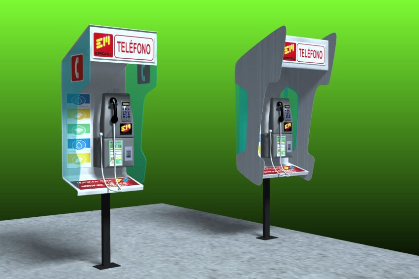 Cabina Telefónica - 3D