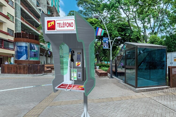 Cabina Telefónica - 3D